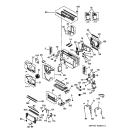 MOTOR, COMPRESSOR & SYSTEM COMPONENTS Diagram and Parts List for AZ31H12E5DV1  General Electric Air Conditioner
