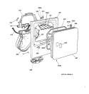 FRONT PANEL & DOOR Diagram and Parts List for DDSR475ET3AA  General Electric Dryer