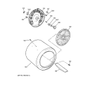 DRUM Diagram and Parts List for DDSR475ET3AA  General Electric Dryer