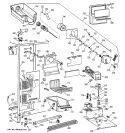 FREEZER SECTION Diagram and Parts List for TFX22PRXDAA  General Electric Refrigerator