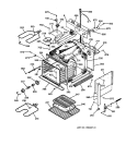 BODY PARTS Diagram and Parts List for JMP31WW1WW  General Electric Range