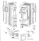 DOORS Diagram and Parts List for TFX22JWYDWW  General Electric Refrigerator