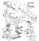FREEZER SECTION Diagram and Parts List for TPX21BRXDBB  General Electric Refrigerator