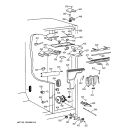 FRESH FOOD SECTION Diagram and Parts List for TPG21JRYDWW  General Electric Refrigerator