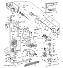 FREEZER SECTION Diagram and Parts List for TFH22PRXDAA  General Electric Refrigerator