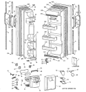 DOORS Diagram and Parts List for TFG20JRXDWW  General Electric Refrigerator