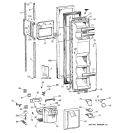 FREEZER DOOR Diagram and Parts List for TFG24ZFXDWH  General Electric Refrigerator