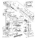 FREEZER SECTION Diagram and Parts List for TFG25PEYDWH  General Electric Refrigerator
