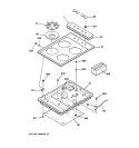 COOKTOP Diagram and Parts List for JGP320EV2BL  General Electric Cooktop