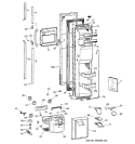 FREEZER DOOR Diagram and Parts List for TFK27PFXDBB  General Electric Refrigerator