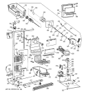 FREEZER SECTION Diagram and Parts List for TFK27PFXDBB  General Electric Refrigerator