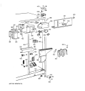 FRESH FOOD SECTION Diagram and Parts List for TFK27PFXDBB  General Electric Refrigerator