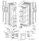 DOORS Diagram and Parts List for TFT20JRXDWW  General Electric Refrigerator