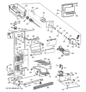 FREEZER SECTION Diagram and Parts List for TFT25JWYDWW  General Electric Refrigerator