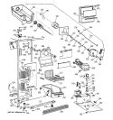 FREEZER SECTION Diagram and Parts List for TFT25PRYDAA  General Electric Refrigerator