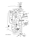 FRESH FOOD SECTION Diagram and Parts List for TFT25PRYDAA  General Electric Refrigerator