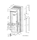 FRESH FOOD DOOR Diagram and Parts List for TFT27PRXDAA  General Electric Refrigerator