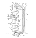 Part Location Diagram of WR71X2655 GE BIN DOOR DEEP FF