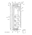 FREEZER DOOR Diagram and Parts List for ZIS42NYA  General Electric Refrigerator
