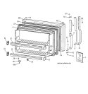 FREEZER DOOR Diagram and Parts List for TBI18JIXMRWW  General Electric Refrigerator
