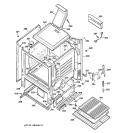 BODY PARTS Diagram and Parts List for JGBS21PEW2WH  General Electric Range