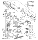 FREEZER SECTION Diagram and Parts List for TFK27PFXEBB  General Electric Refrigerator