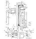 FREEZER DOOR Diagram and Parts List for TFX30PRYEBB  General Electric Refrigerator