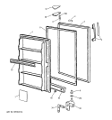 FREEZER DOOR Diagram and Parts List for FP15SXBRWH  General Electric Freezer