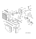 UNIT PARTS Diagram and Parts List for ZIS36NXA  General Electric Refrigerator