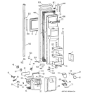 FREEZER DOOR Diagram and Parts List for TPX24BRYEBB  General Electric Refrigerator