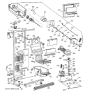 FREEZER SECTION Diagram and Parts List for TFK22PRXEAA  General Electric Refrigerator