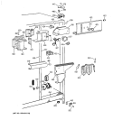 FRESH FOOD SECTION Diagram and Parts List for TFK22PRXEAA  General Electric Refrigerator