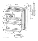 FRESH FOOD DOOR Diagram and Parts List for TBX21NIXJRWW  General Electric Refrigerator