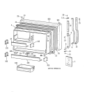 Part Location Diagram of WR71X10013 GE SHELF FRONT FZ FULL
