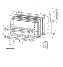 FREEZER DOOR Diagram and Parts List for TBX21CIXJRBB  General Electric Refrigerator
