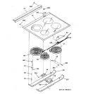 COOKTOP Diagram and Parts List for JCSP38GV2BB  General Electric Range