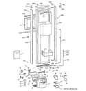 FREEZER DOOR Diagram and Parts List for ZISB42DYB  General Electric Refrigerator