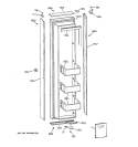 FREEZER DOOR Diagram and Parts List for ZIS36NYB  General Electric Refrigerator
