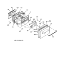 DOOR Diagram and Parts List for JGSP44AEV2AA  General Electric Range