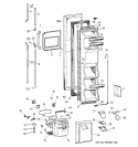 FREEZER DOOR Diagram and Parts List for TFX22CRXFAA  General Electric Refrigerator