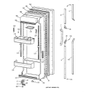 FRESH FOOD DOOR Diagram and Parts List for TFX22CRXFAA  General Electric Refrigerator
