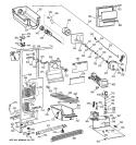 FREEZER SECTION Diagram and Parts List for TFX22CRXFAA  General Electric Refrigerator