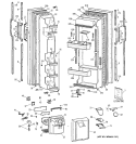 DOORS Diagram and Parts List for TFX25JRYFWW  General Electric Refrigerator