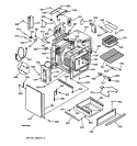 BODY PARTS Diagram and Parts List for JCSP39BW1BB  General Electric Range