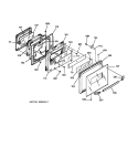 Part Location Diagram of WB35K5132 GE INSULATOR Door FRM (WHITE)