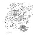 BODY PARTS Diagram and Parts List for JTP18WW2WW  General Electric Wall Oven