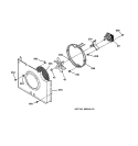 CONVECTION FAN Diagram and Parts List for JKP56WW2WW  General Electric Wall Oven
