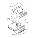 Part Location Diagram of WB36T10544 GE Control Panel - Black