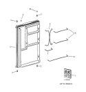DOOR Diagram and Parts List for TAX4DNYBWH  General Electric Refrigerator