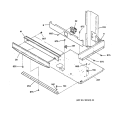 CENTER SPACER Diagram and Parts List for JTP56BW2BB  General Electric Wall Oven